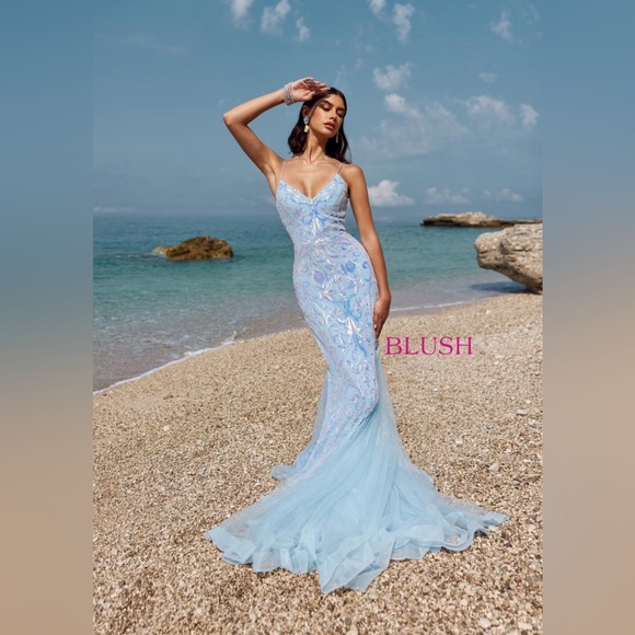 Blush Dresses & Skirts - Blush Prom or Homecoming Light Blue Dress Size 0